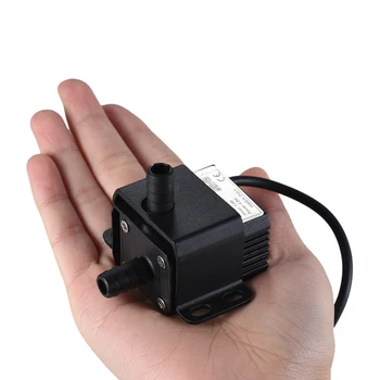 

Aquarium Mini Submersible Oil Water Pump Ultra-quiet Max Lift 3 Meters 220L/H DC 12V for Fish Tank Aquarium Fountain Circulating