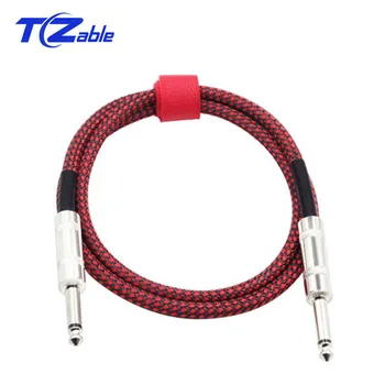 

6.35mm Jack Audio Cable Electric Guitar Cables Bass Musical Instrument Cord 6.35 mm Male To Male 3 Meter For Amplifier Speaker