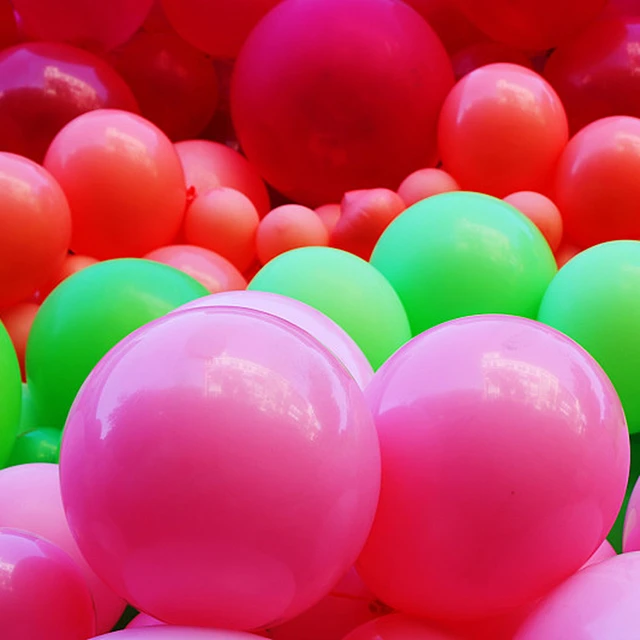 Ensemble de gros ballons en latex à l'hélium, décorations de mariage, baby  shower, fête d'anniversaire, rose, rouge, nouveau, 5 , 10, 12/36 -  AliExpress