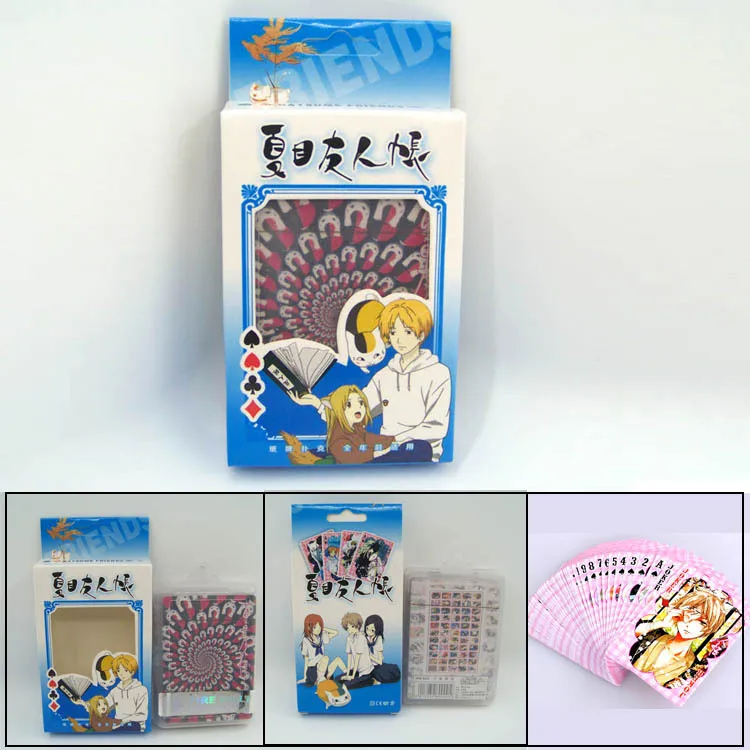 Natsume друзья аккаунт игральные карты изысканный ящик для хранения-держатель карточек настольных игр Аниме Покер широкие карты развлечения шахматы