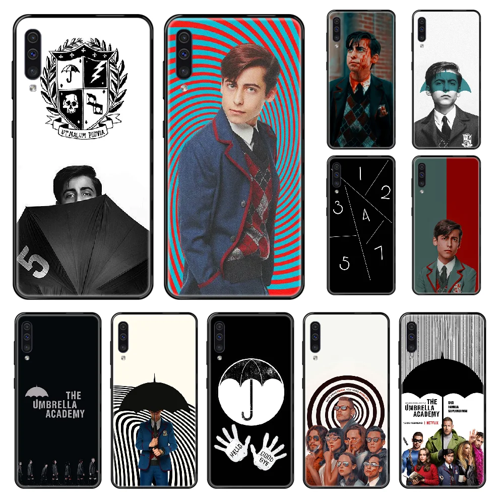 Чехол для телефона Umbrella Academy Samsung Galaxy A 3 5 8 9 10 20 30 40 50 70 E S Plus 2016 2017 2018 2019 черный чехол