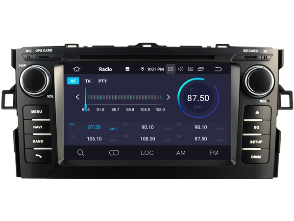 NaweiGe 7 дюймов Android Восьмиядерный 9,0 PX5 4+ 32 ГБ Автомобильный dvd для Toyota Auris Авторадио gps навигация автомобильный Радио стерео автомобильный мультимедийный