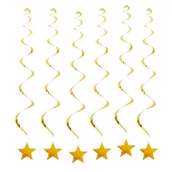 1 комплект спиральные амулеты Декор на потолок Домашний день рождения фестиваль сцена композиция вечерние украшения настенные звезды