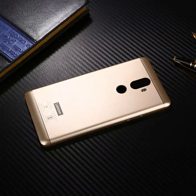 K8Plus чехол на заднюю крышку для Lenovo K8 плюс металлическая задняя дверь ремонт батарея чехол+ стекло камеры