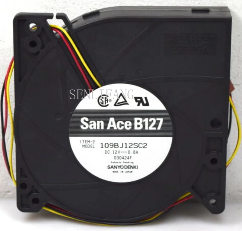 109BJ12SC2 12032 12 В 0.8A 120*120*32 мм 3 провода воздуходувки Турбовентилятор