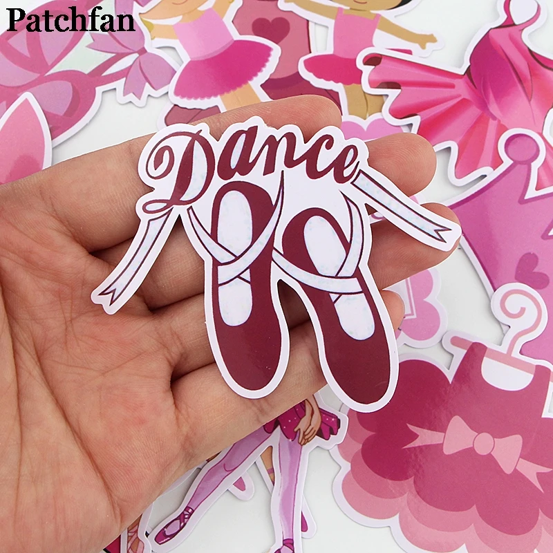 Patchfan 16 шт. балетная тема розовые забавные наклейки пакеты письмо креативный мультфильм стиль для DIY настенный телефон Скрапбукинг альбом A2288