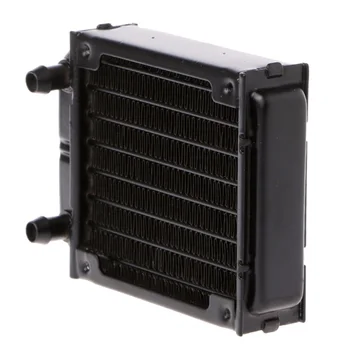 

80mm Tube GPU Accessories Heatsink CPU Industrial Liquid Exchanger Aluminum Computer Radiator VGA Black Cooling Water Cooler