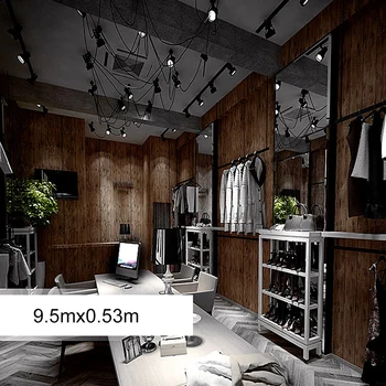 

0.53*9.5m 3D PVC Wood Board Pattern Wall Stickers Suitable For Bedroom TV Background Living Room Decoration