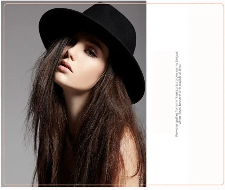 YOYOCORN, зимняя модная шерстяная фетровая шляпа для женщин, черная шапка для мужчин, простая Осенняя Женская модная джазовая Кепка с широкими полями
