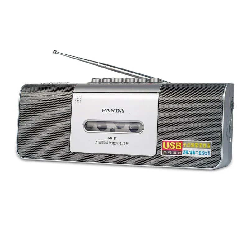 FM радио PANDA 6515 Магнитола кассета USB Мини микро портативный mp3 плеер