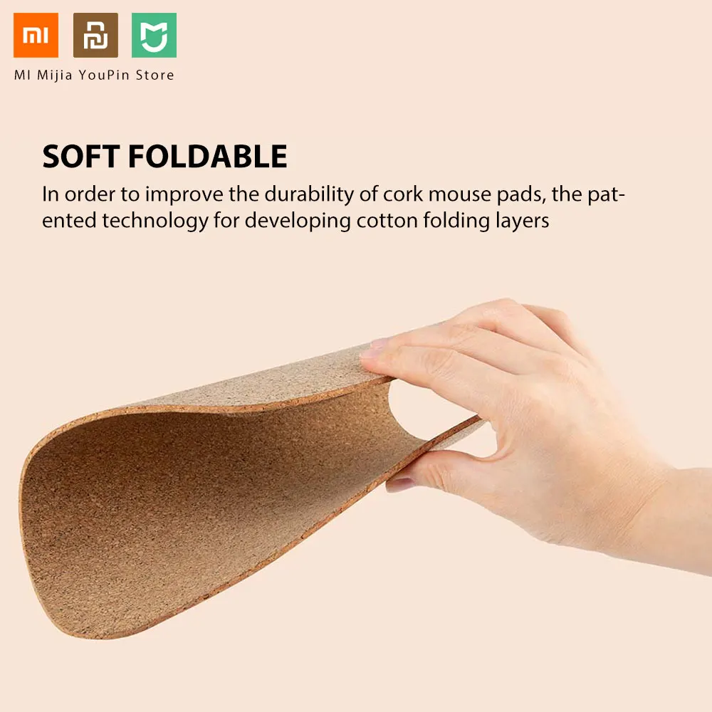 Xiaomi Youpin коврик для мыши водонепроницаемый кожаный дружественный дубовое покрытие эргономичный коврик для мыши с опорой для запястья для проводной беспроводной игровой мыши