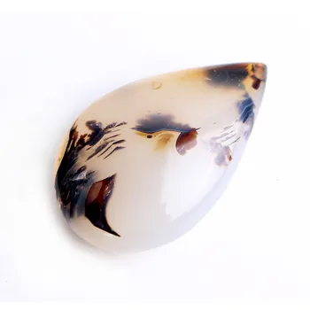 

1PC Natural Water Drop Shape Agate Pendant Polished Stone Ocean Marine Chalcedony Aquatic Plant Agate Diy Necklace Gift Healing