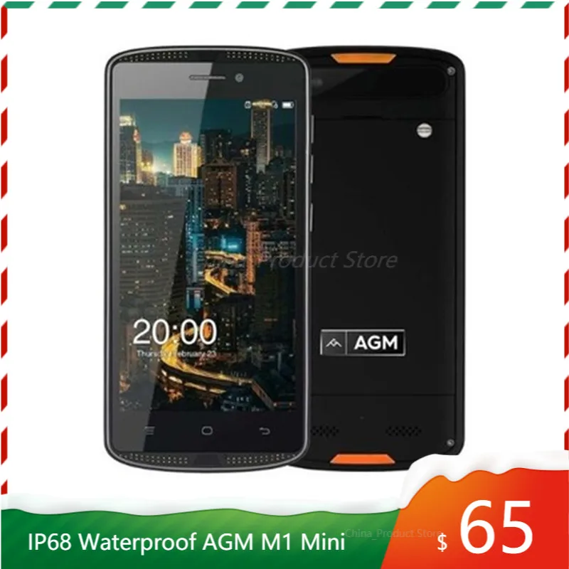 AGM X1 Mini 4G LTE смартфон 4000 мА/ч IP68 Водонепроницаемый противоударный Android 6 0 5 &quot4 ядра 2