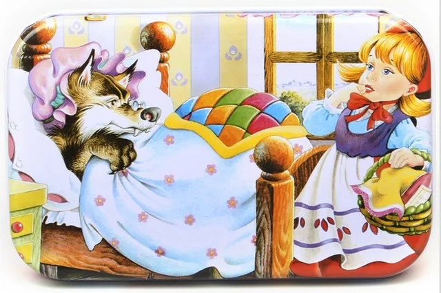 Красивые деревянные игрушки-пазлы 60 шт. с железной коробкой, Детские Мультяшные животные, деревянные Обучающие игрушки-пазлы для детей, рождественские подарки - Цвет: CZS0203-K