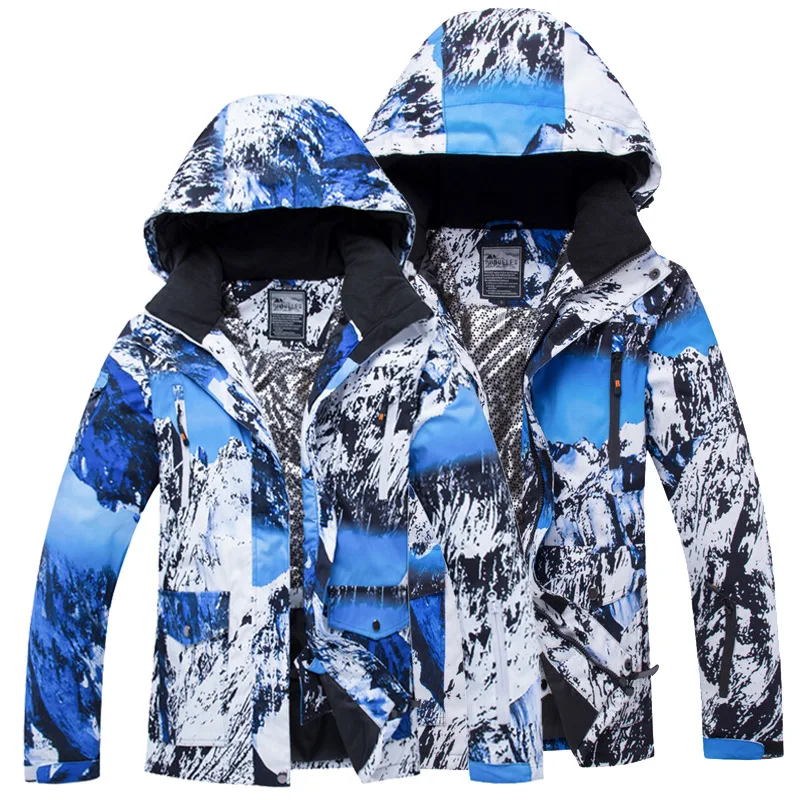Ski Jacket men & women Snowboarding Jacket Thick Thermal Skiing Parka