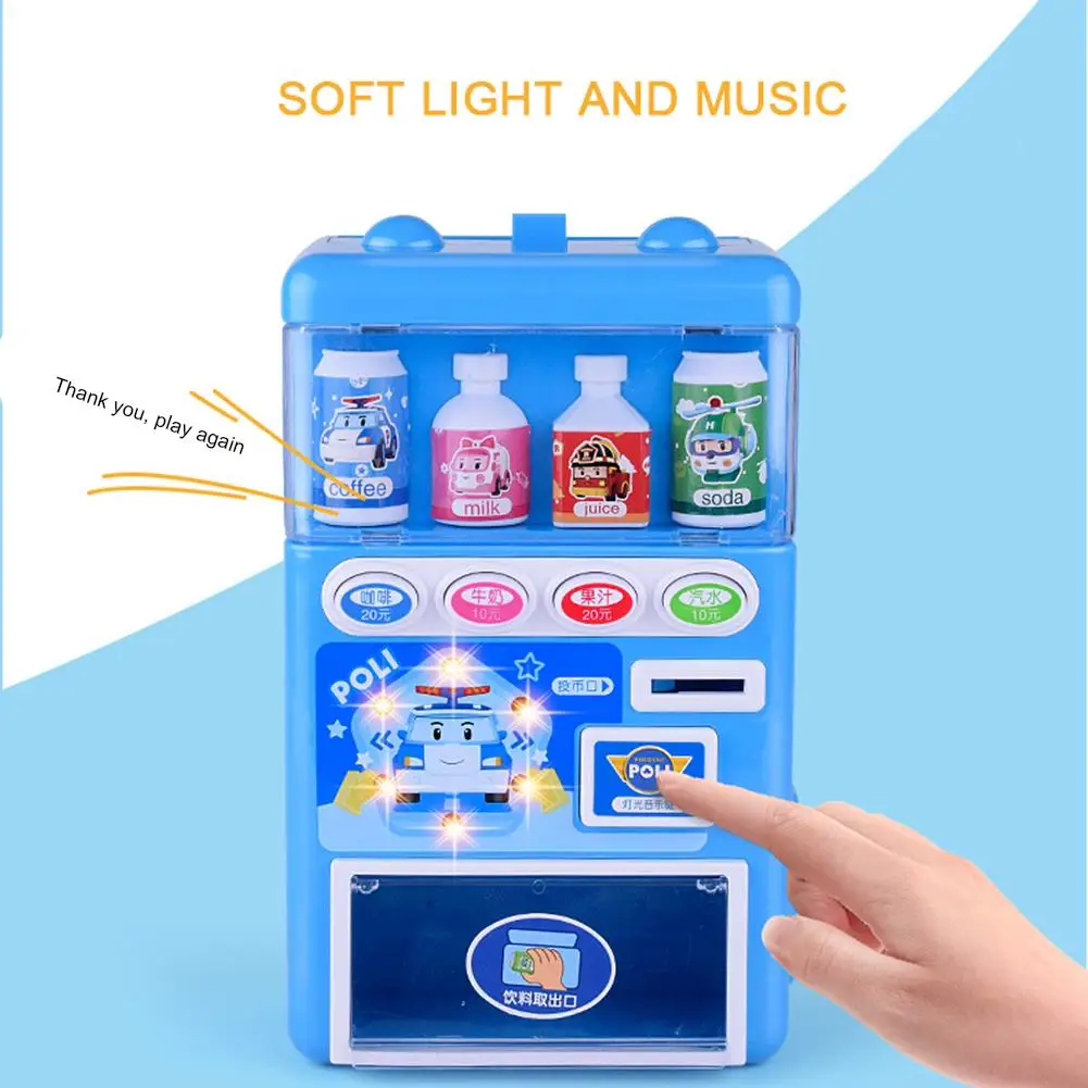 Детская имитация торговый автомат головоломка по продаже напитков Toy игровой