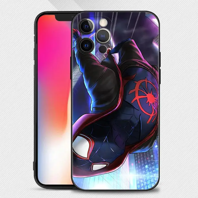 Phone Case For Apple iPhone 13 12 11 Pro Max 13 12 Mini XS Max XR X 7 8 Plus 6 6S SE 2020 Cover Spiderman iron Man Marvel B02