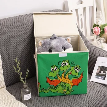 

Cute Cartoon Animals Kids Toys Storage Containers Large Clothes Storage Baskets Sundries Books Snack Organizer Box With Handle