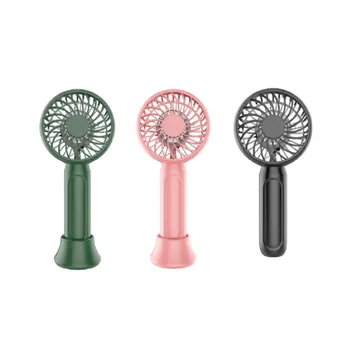 

SANQ Mini Handheld Fan Pocket Size Portable Battery Fan 3 Speeds USB Fan with Removable Base Personal Fan for Home