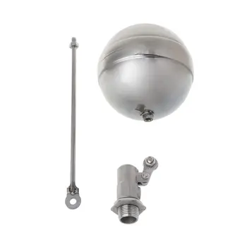 

DN15 Male Thread Water Tank Ball Stainless Steel Flow Control Float Sensor Valve