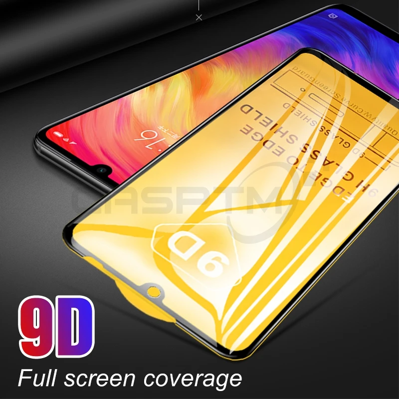 Полное покрытие 9D Защита экрана для Xiaomi Redmi Note 8 8T 7 6 Pro K20 Pro защитная пленка из закаленного стекла для Redmi 8 8A 7 7A