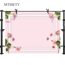 MTMETY простой стильный розовый цветочный фон Свадебный ребенок портрет фотографии фоны для фотостудии вечерние украшения