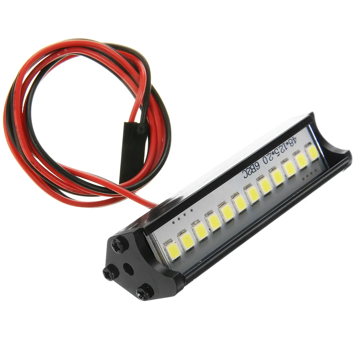 5V-7.4V Light Bar Super Bright For 1/10 RC Crawler Super Bright 12LED Light Bar Roof Lamp For 1/10 Crawler Car