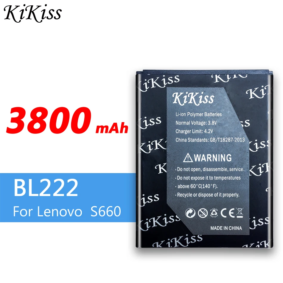BL222 3800mAh аккумулятор большой мощности для Lenovo S660 S668T мобильный телефон литий
