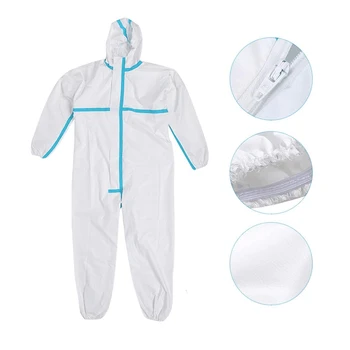 

Disposable Protection Gown Dust Spray Suit Siamese Non-woven Dust-proof Anti Splash Clothing Safely Protective Clothes