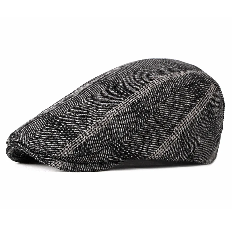 SQTEIO осень зима мужской берет Молодежная шапка с козырьком Женская Повседневная шляпа в британском ретро-стиле