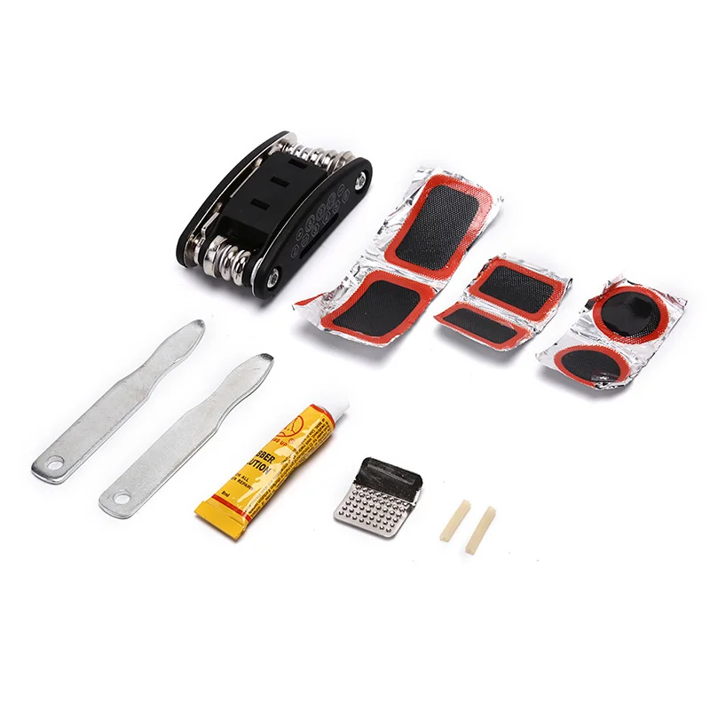 Best 16 in 1 Bike Bicycle Multi Repair Tool Kit Wrench Mountain Bike Tire Repair Kit