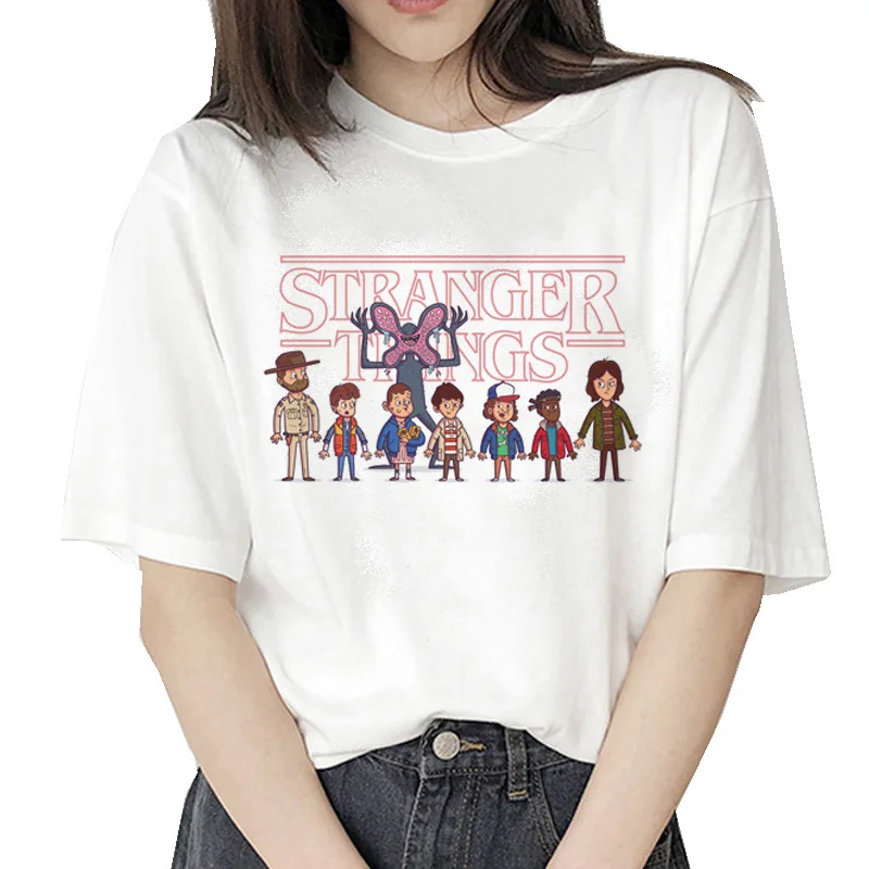 Harajuku stranger things Сезон 3 футболка женская уличная перевернутая футболка забавные шорты рукав Винтаж camiseta Графический Топ - Цвет: x70813