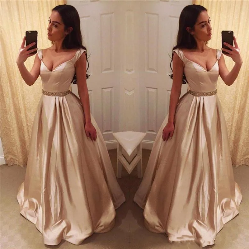 

New Arrival Pure Handmade Evening Dresses 2019 Sweep Train Floor Length Special Occasion vestido de festa Pageant Party Gowns