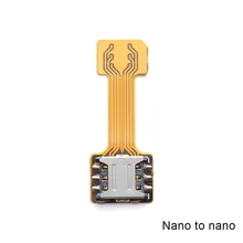 Адаптер на две sim-карты Удлинительный Кабельный разъем прочный для мобильного телефона Android H-best