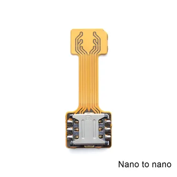 

Card Extender Dual SIM Adapter Extension Cable Slot Durable For Mobile Phone Android H-best