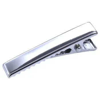 

50Pcs DIY Silver Metal Girls Hair Clips Crocodile Alligator Teeth Bows Barrette