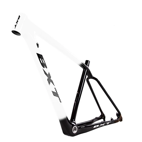 Рама карбоновая для горного велосипеда 29er BSA; Углерод MTB велосипед 142/148*12 мм Boost max fit 2,3 шины для горного велосипеда - Цвет: half white1