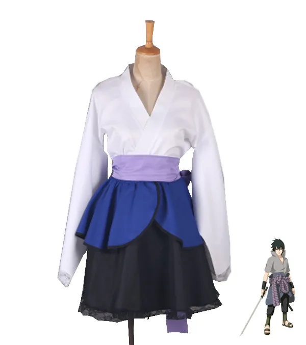 Аниме Наруто: костюмы Наруто Лолита юбки Лолиты кимоно платье Uchiha Sasuke косплей