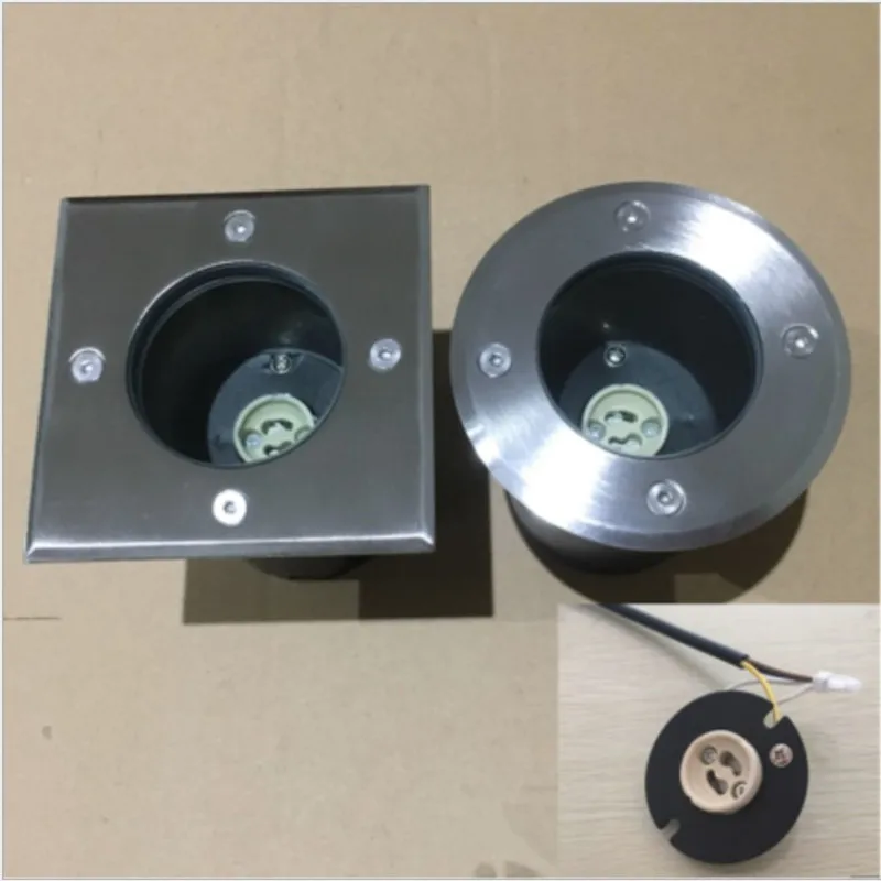 Subterrânea ao ar Ip68 à Prova Água w Praça Cob Led Luz Livre Chão Jardim Caminho Enterrado Quintal Ponto Paisagem Gu10 Ormr16 1 Pçs Dip68 7 2 Lâmpadas subterrâneas
