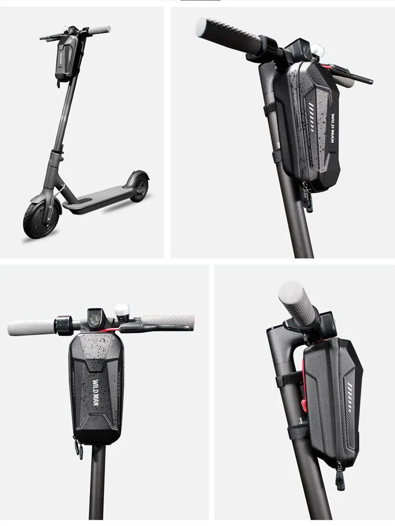 Newest Bicycle Front Frame Bag PU Leather Waterproof Cycling Mountain Bike Handlebar Bag For Electric Scooter Mobile Phone Pouch