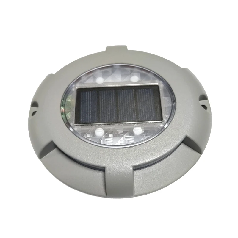 Waterproof IP67 LED Solar Powered Heat-resistant Battery Road Stud Road Reflective Ground Warning Light
