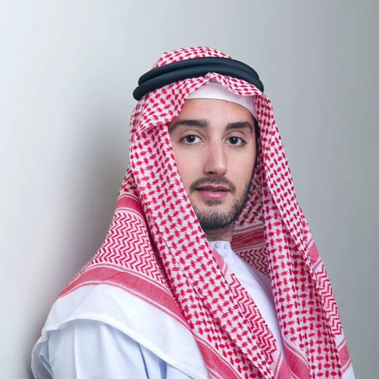 men's scarves & shawls Men's Arab Shemagh Headwear Scarf Islamic Print Scarf Turban Arabic Headcover mens white scarf