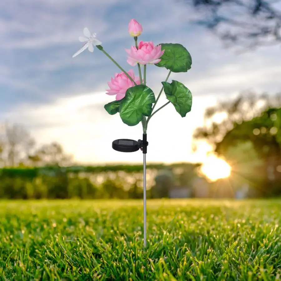 

LED Solar Powered Lawn Lamp With Light Control Light Changeable For Outdoor Garden Courtyard Decoration 3 Style Option