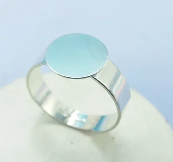 

100piece/Lot Ring with 10mm pad Adjustable Ring Base Ring Blanks Ring care Jewelry Findings Accessories Components