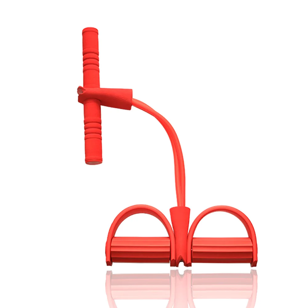 Тренажер для фитнеса, упругая веревка, многофункциональная Натяжная веревка M88 - Цвет: red  2tubes