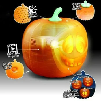 

Halloween Flash Talking Singing Animated LED Pumpkin Toy Projection Lamp For Home Party Lantern Decor Props Dropshipping
