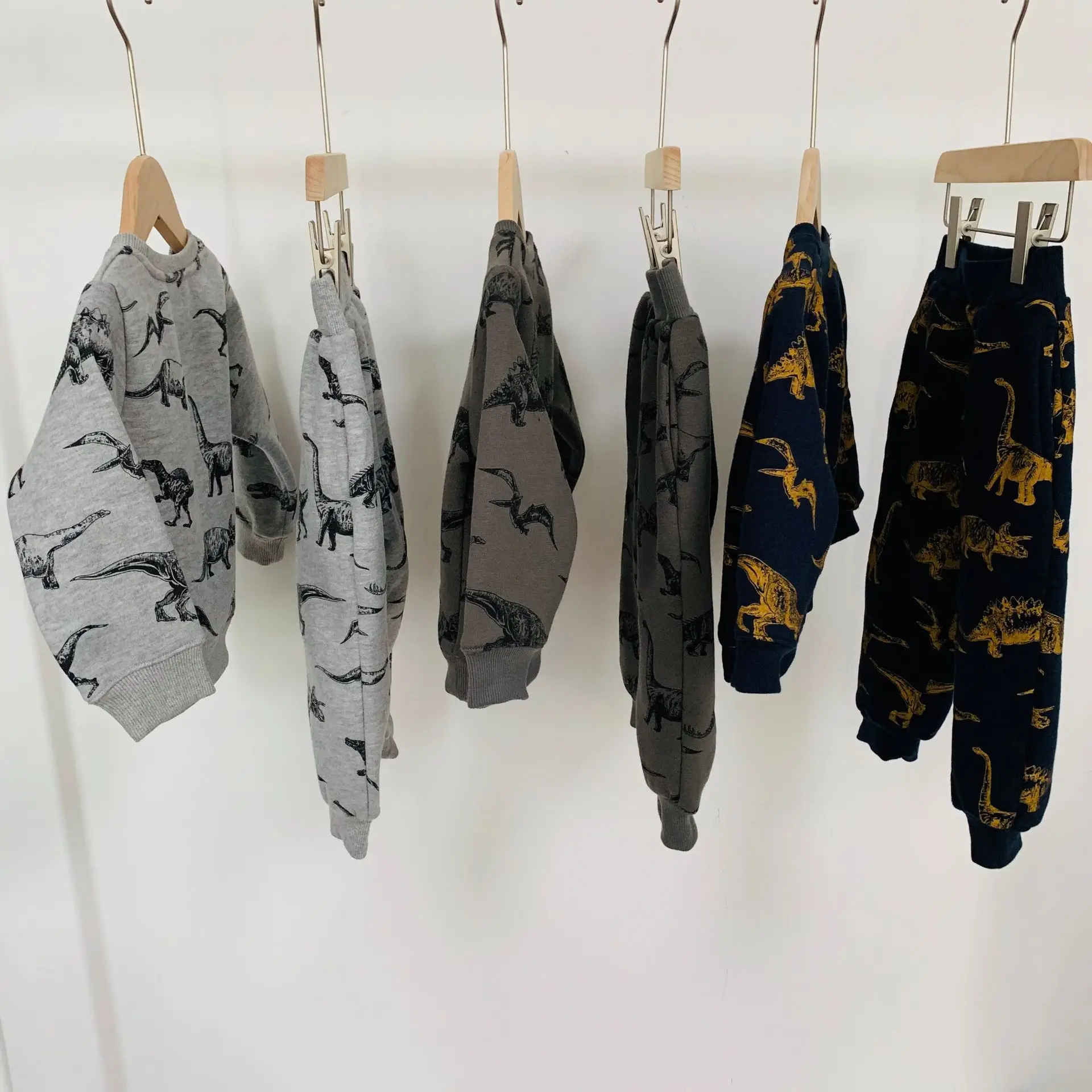 boys christmas clothes boy clothes toddler clothes girls fall outfts kids clothes dinosaur hoodies+pants 2 pcs sport clothing