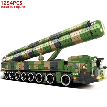 

WW2 DF 41 Intercontinental Strategic Nuclear Missile Building Blocks Model Sets Bricks Classic Army Boy For Children Toys