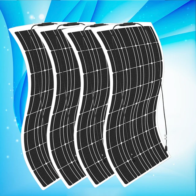 solar panel 12v 24v 1000w 600w 450w 300w battery charger kit complete for car boat vans marine home camper photovoltaic system 600w