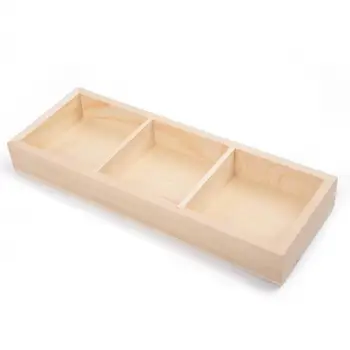 

desk drawer Plant Planter 1 pc 3 Grids Small Square Flower Plant Pot W/ Bamboo Tray And Little Plants Decor